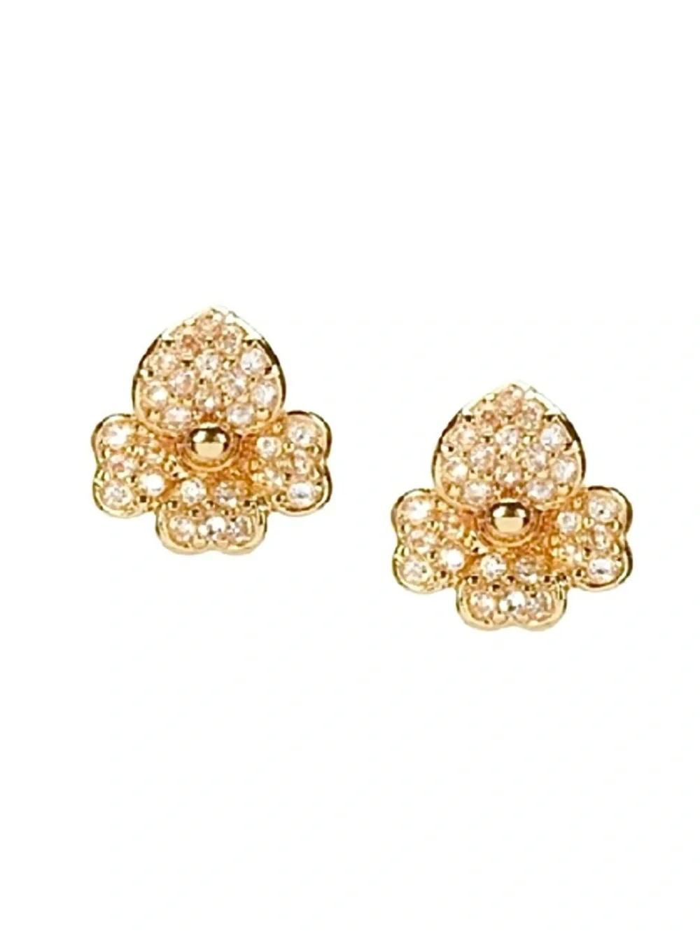 KATE SPADE NEW YORK Precious Pansy Stud Earrings